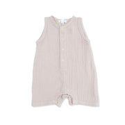 Sleeveless Shortie Romper - French Oak