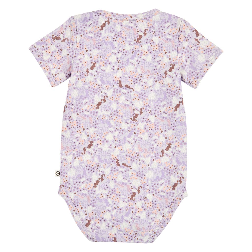 Prairie Short Sleeve Bodysuit - Bloom/Tofu/Pecan