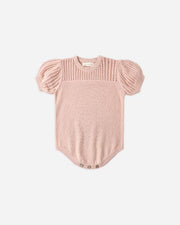 Pointelle Knit Romper - Melon