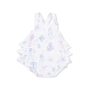 Ruffle Sunsuit - Floral Sea Creatures