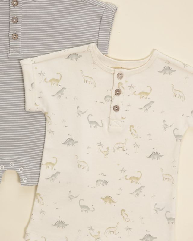 Short Sleeve One Piece - Dinosaur