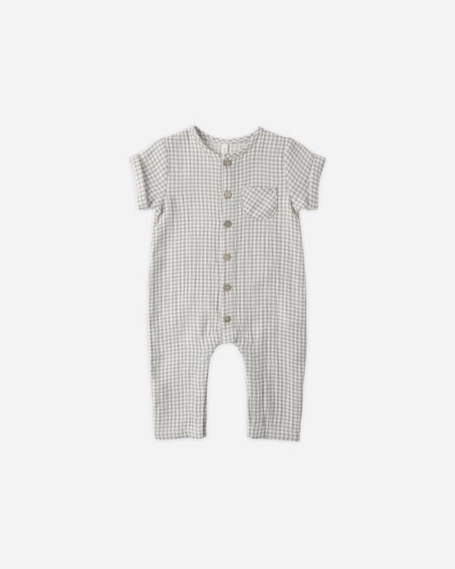 Charlie Jumpsuit - Sage Gingham