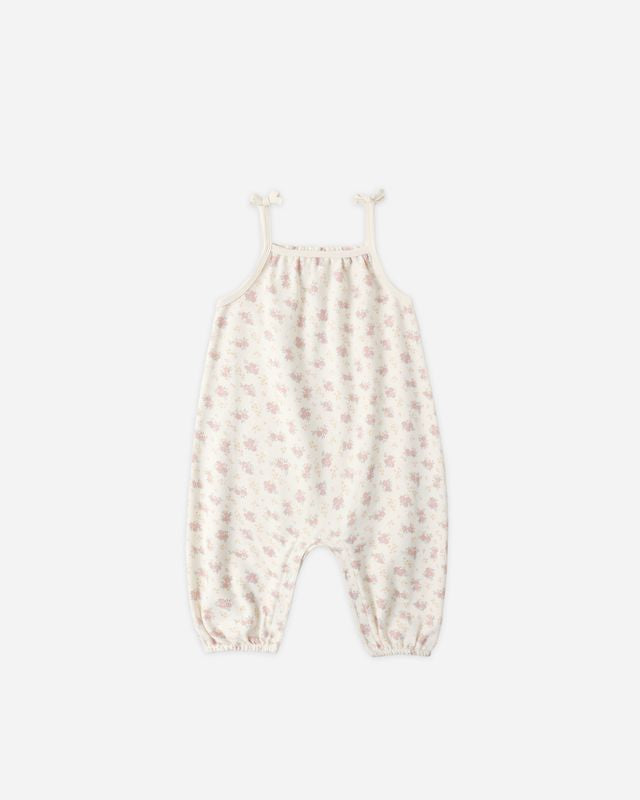 Smocked Jumpsuit - Flower Field