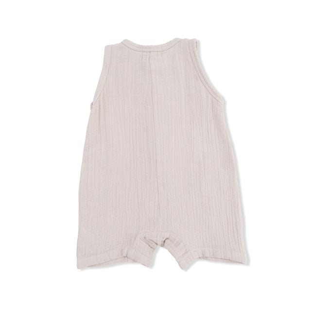 Sleeveless Shortie Romper - French Oak