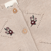 Cardigan Knit - Beige Melange