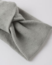 Pointelle Knotted Headband - Sage