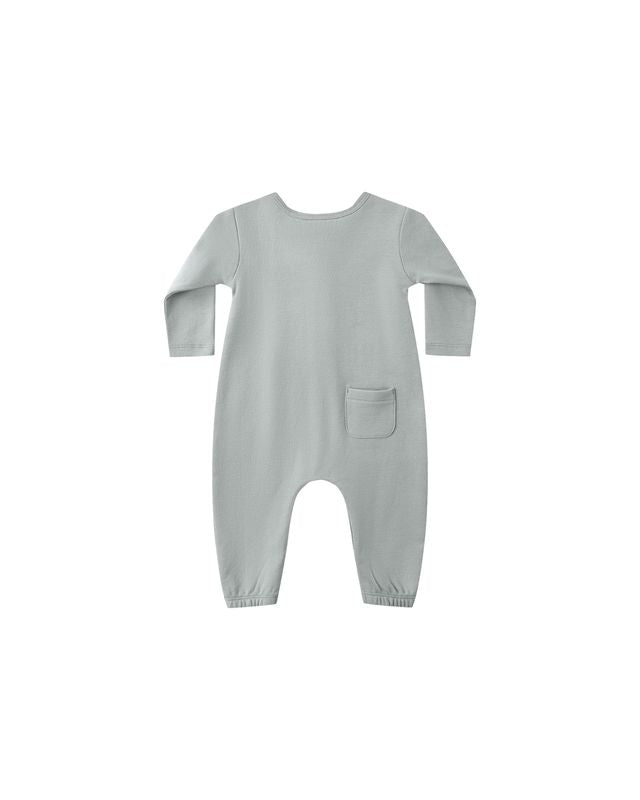 Long Sleeve Jumpsuit - Steel Blue