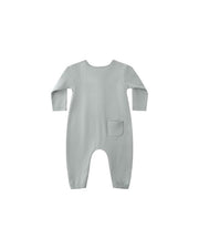 Long Sleeve Jumpsuit - Steel Blue