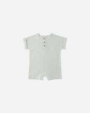 Short Sleeve One-Piece - Sage Micro Stripe