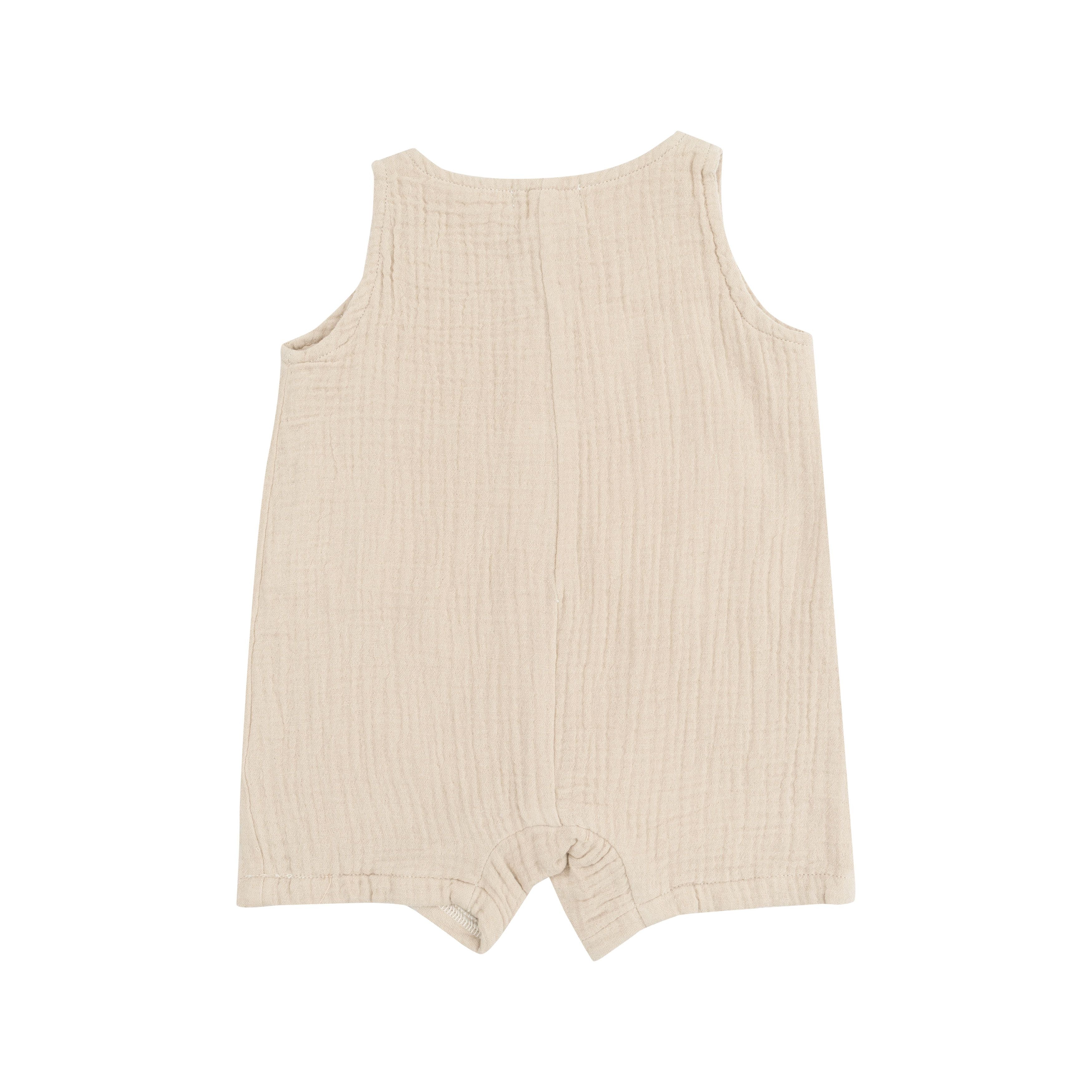 Shortie Romper - Oxford Tan