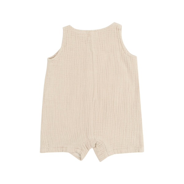 Shortie Romper - Oxford Tan