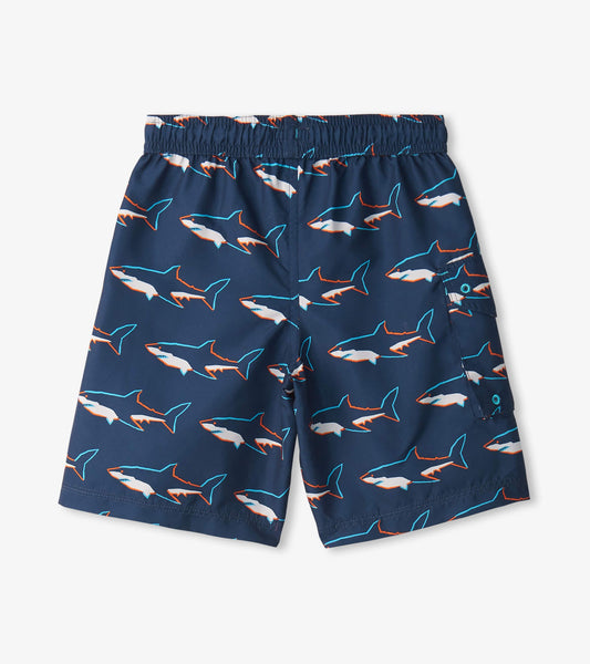 Swimming Sharks Board Shorts