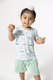 Crew Neck Tee and Short - Fishing