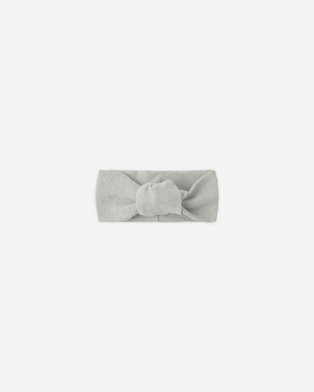 Pointelle Knotted Headband - Sage