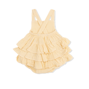 Ruffle Sunsuit - Italian Straw