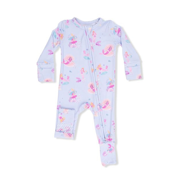 Bamboo Zipper Romper - Mermaid Princess