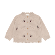 Cardigan Knit - Beige Melange