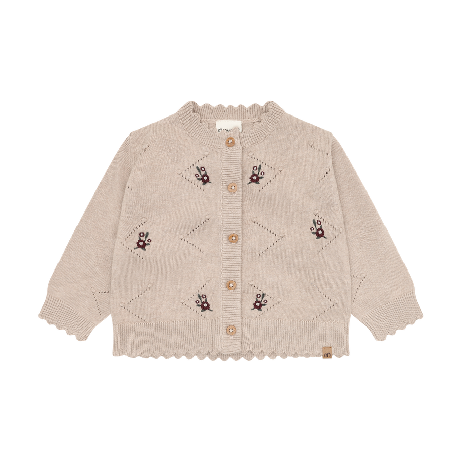 Cardigan Knit - Beige Melange
