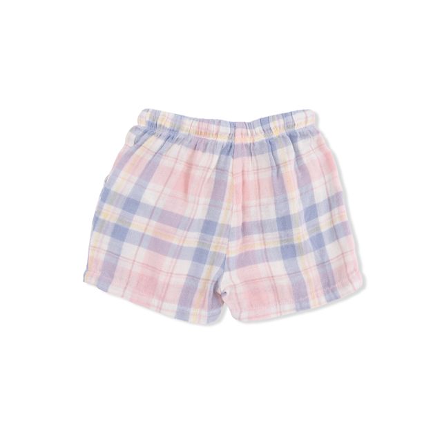 Polo with Casual Short - Dusty Plaid