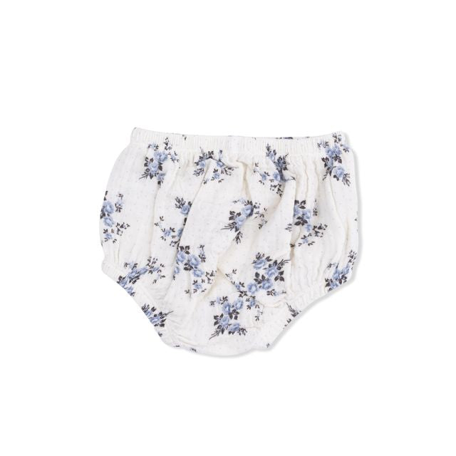 V-neck Dress and Bloomer - Belle Rosette Dot