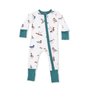 Bamboo Zipper Romper - Ducks
