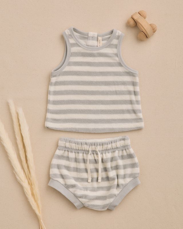Taylor Knit Set - Sage Stripe