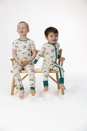 Bamboo Zipper Romper - Ducks