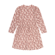 Long Sleeve Horse Dress - Cameo Rose