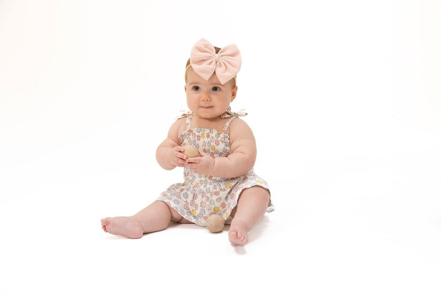 Smocked Bubble with Skirt - Sarah Floral