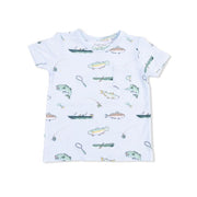 Crew Neck Tee and Short - Fishing