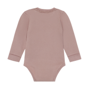 Long Sleeve Ribbed Bodysuit - Burlwood