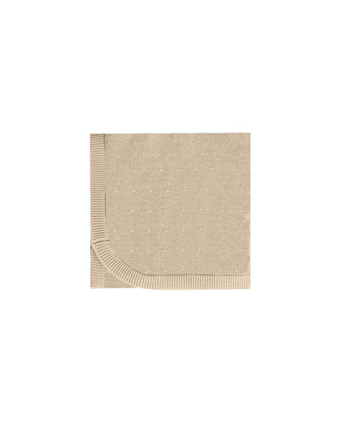 Knit Baby Blanket - Sand