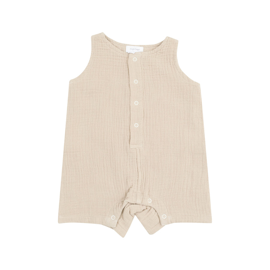 Shortie Romper - Oxford Tan