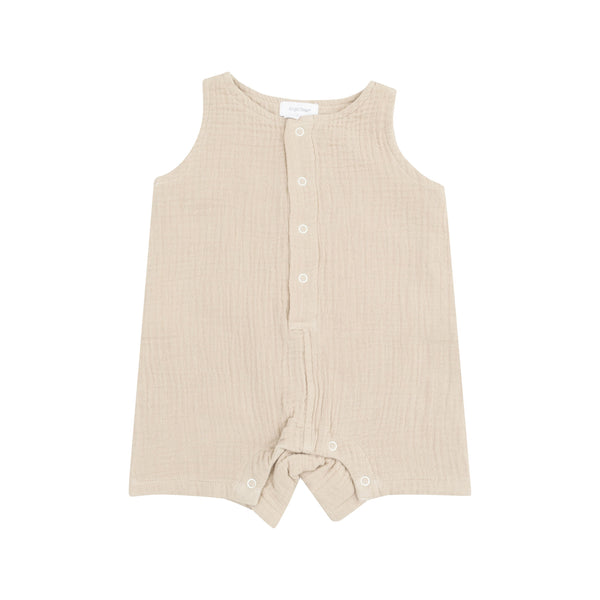 Shortie Romper - Oxford Tan