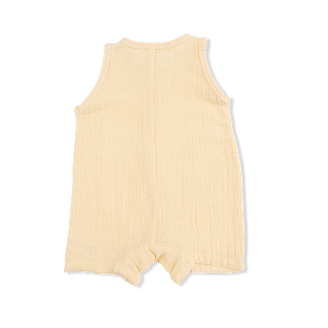 Sleeveless Shortie Romper - Italian Straw