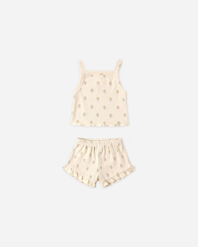 Evie Tank and Shortie Set - Buttercup