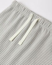 Drawstring Pants - Sage Micro Stripe