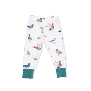 Short Sleeve Bamboo Loungewear Set - Ducks