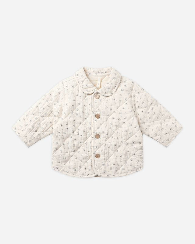 Quilted Jacket - Bluebell