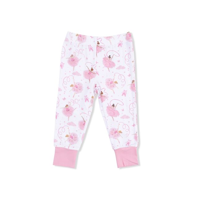 Short Sleeve Bamboo Loungewear Set - Ribbon Ballerinas