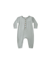 Long Sleeve Jumpsuit - Steel Blue