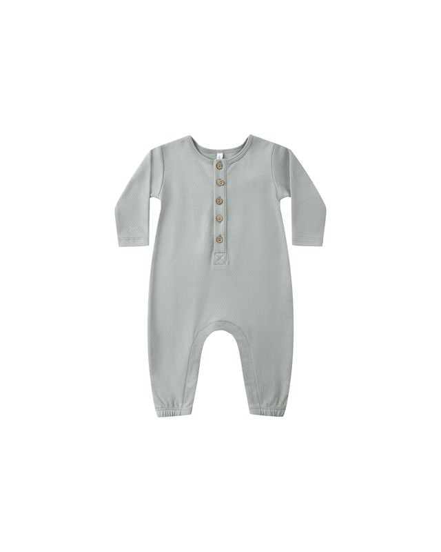 Long Sleeve Jumpsuit - Steel Blue