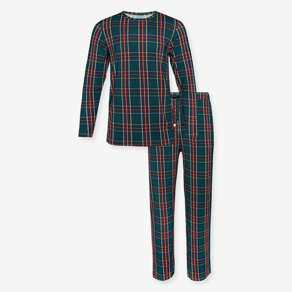 Men's Long Sleeve Pajama Set - Tartan Plaid