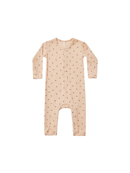 Ribbed Baby Jumpsuit - Strawberries