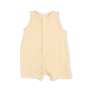Sleeveless Shortie Romper - Italian Straw