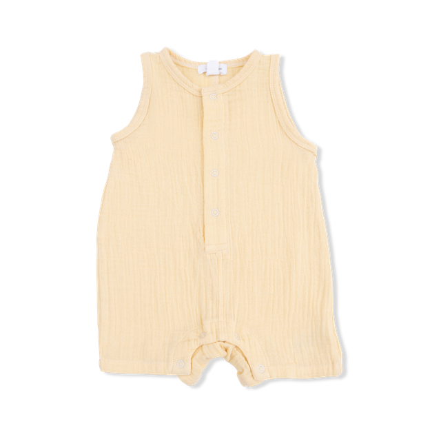 Sleeveless Shortie Romper - Italian Straw