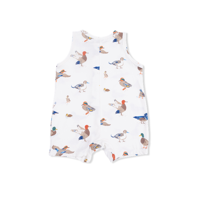 Sleeveless Shortie Romper - Ducks