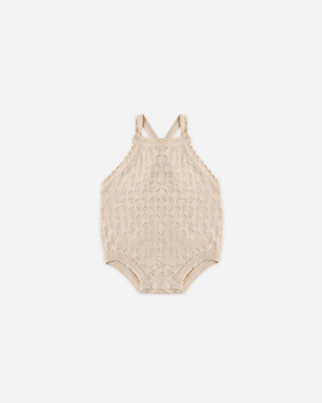 Annie Knit Romper - Ecru