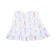 Ruffle Back Top & Bloomer - Ribbon Bouquets