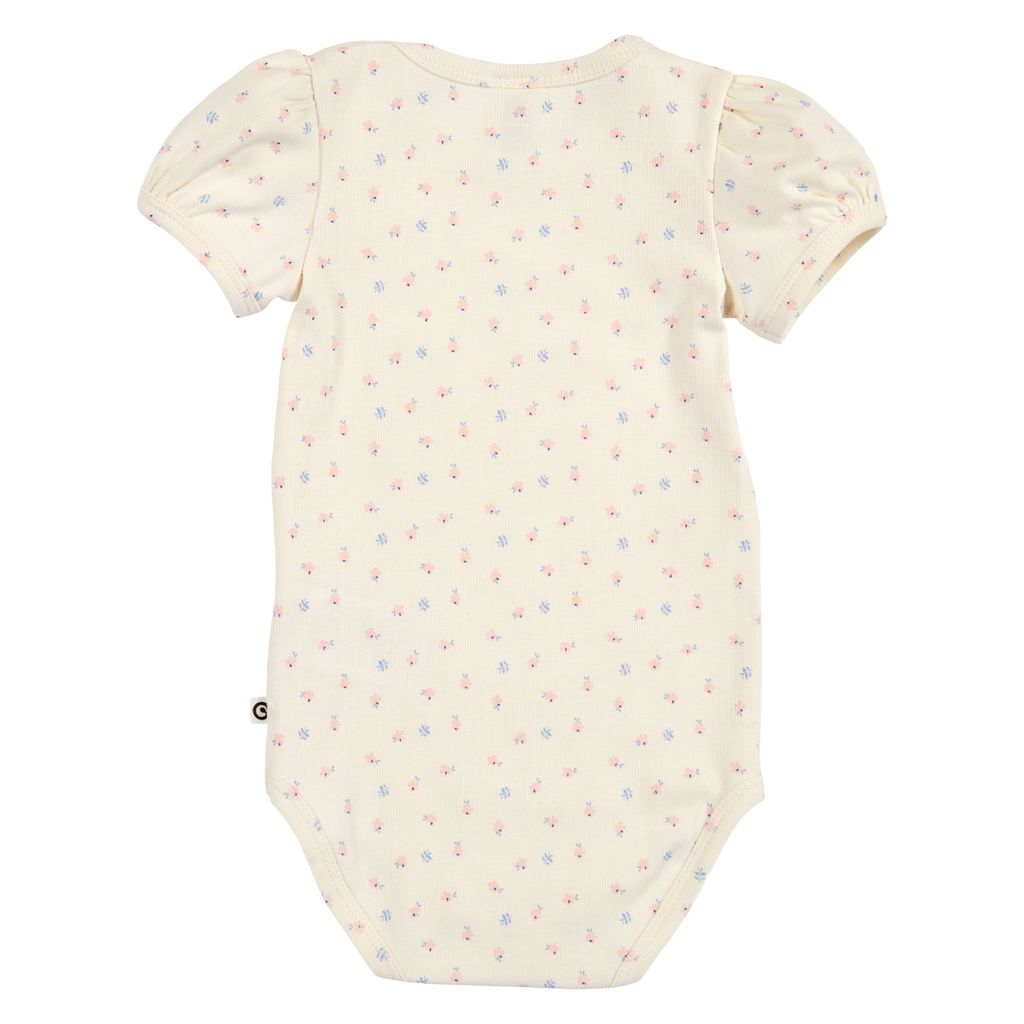 Spring Puff Short Sleeve Bodysuit - Tofu/Nectar/Shell Blue
